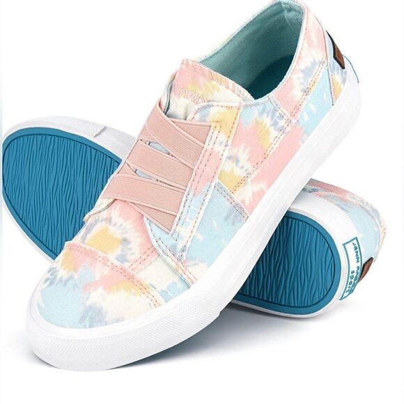 JENN ARDOR Women Tie-Dye Low-Top Tennis Canvas Sneaker Sz 9 NWT IN BOX - Picture 2 of 10